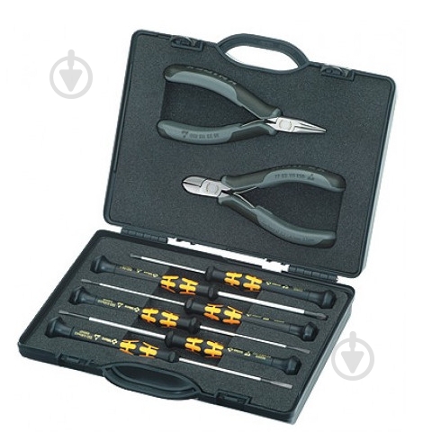 Набор ручного инструмента KNIPEX Набор инструментов для электроники KNIPEX 00 20 18 ESD 8 шт. 00 20 18 ESD - фото 1 Набор ручного инструмента KNIPEX Набор инструментов для электроники KNIPEX 00 20 18 ESD 8 шт. 00 20 18 ESD - фото 1