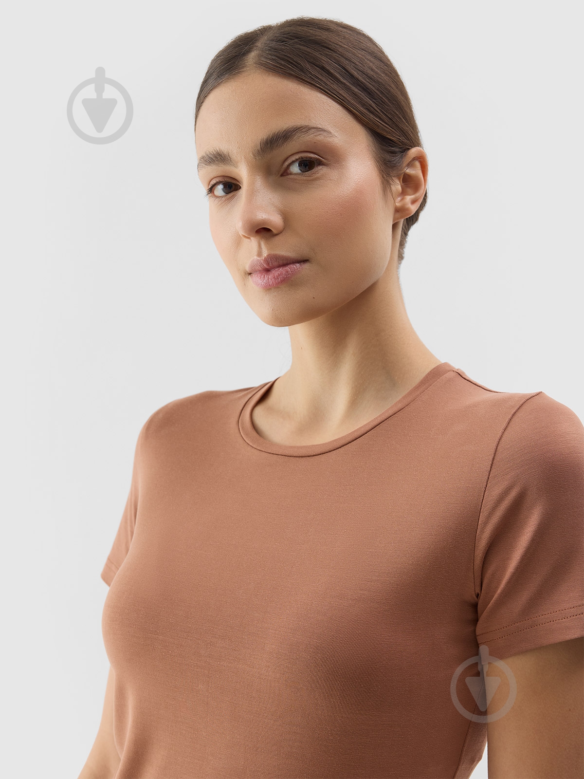 Футболка 4F TSHIRT F1267 4FWSS24TTSHF1267-81S р.XL коричневый - фото 2