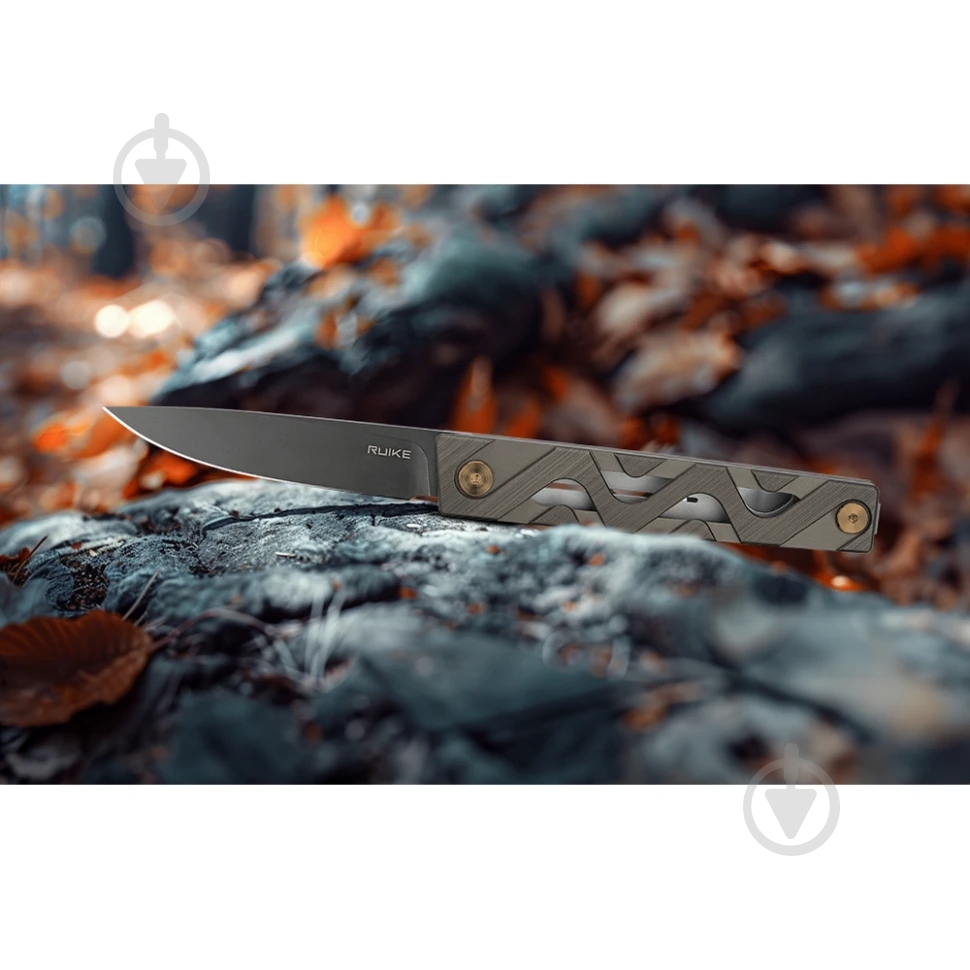 Ніж складаний Ruike Sandvik 14C28N, зелений P878-AG - фото 11
