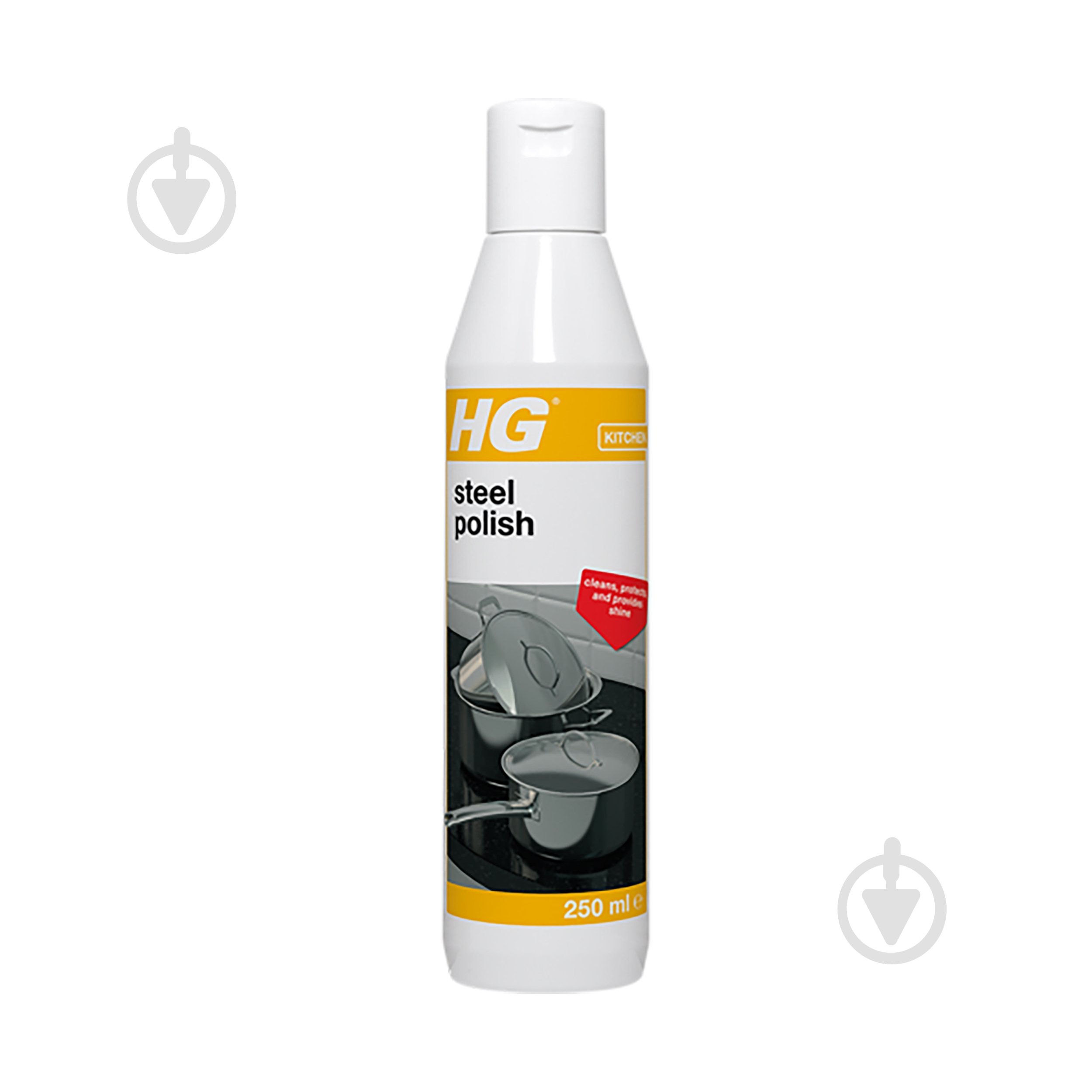 Средство HG полироль для стали 0,25 л - фото 1