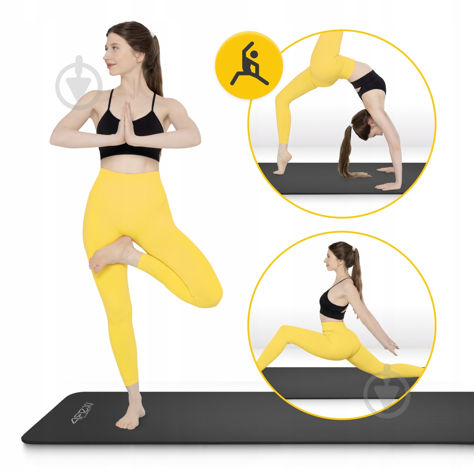 Килимок для йоги та фітнесу 4fizjo 180 x 60 x 1,5 см NBR Black (P-5907222931592) чорний - фото 6 Килимок для йоги та фітнесу 4fizjo 180 x 60 x 1,5 см NBR Black (P-5907222931592) чорний - фото 6