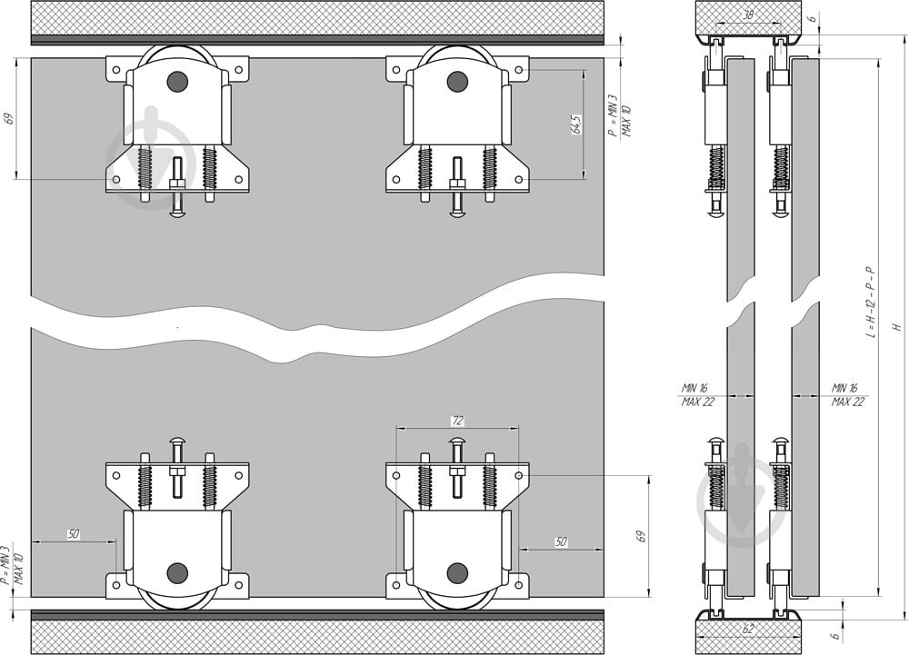 Профіль алюмінієвий Новація 890 3 м 80 кг - фото 2 Профіль алюмінієвий Новація 890 3 м 80 кг - фото 2