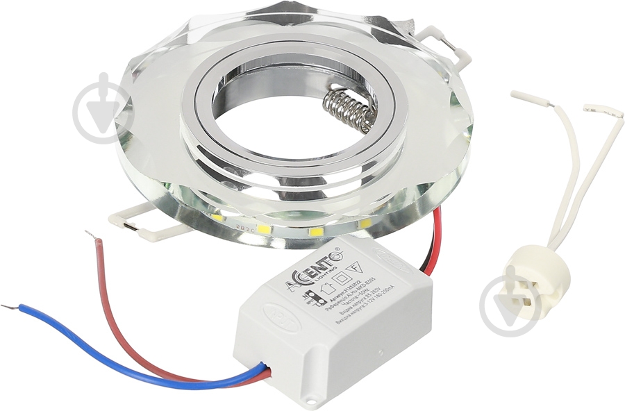 Светильник точечный Accento lighting MR16 с LED-подсветкой 3 Вт GU5.3 4000 К зеркальное стекло ALHu-MKD-E005 - фото 3 Светильник точечный Accento lighting MR16 с LED-подсветкой 3 Вт GU5.3 4000 К зеркальное стекло ALHu-MKD-E005 - фото 3