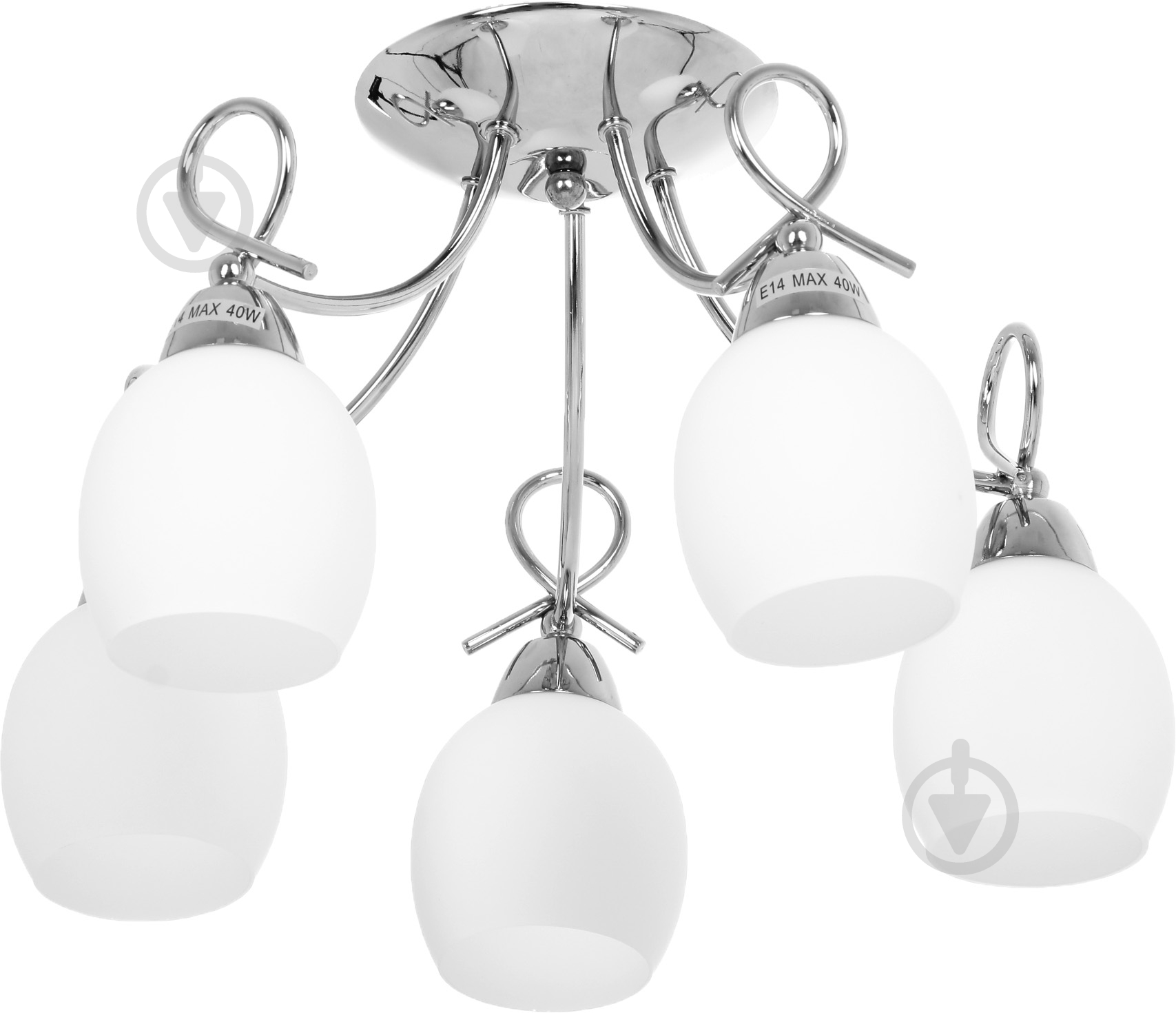 Люстра стельова Luce 515 5x40 Вт E14 хром - фото 1