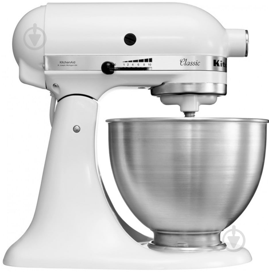 Миксер планетарный KitchenAid 5K45SSEWH - фото 3