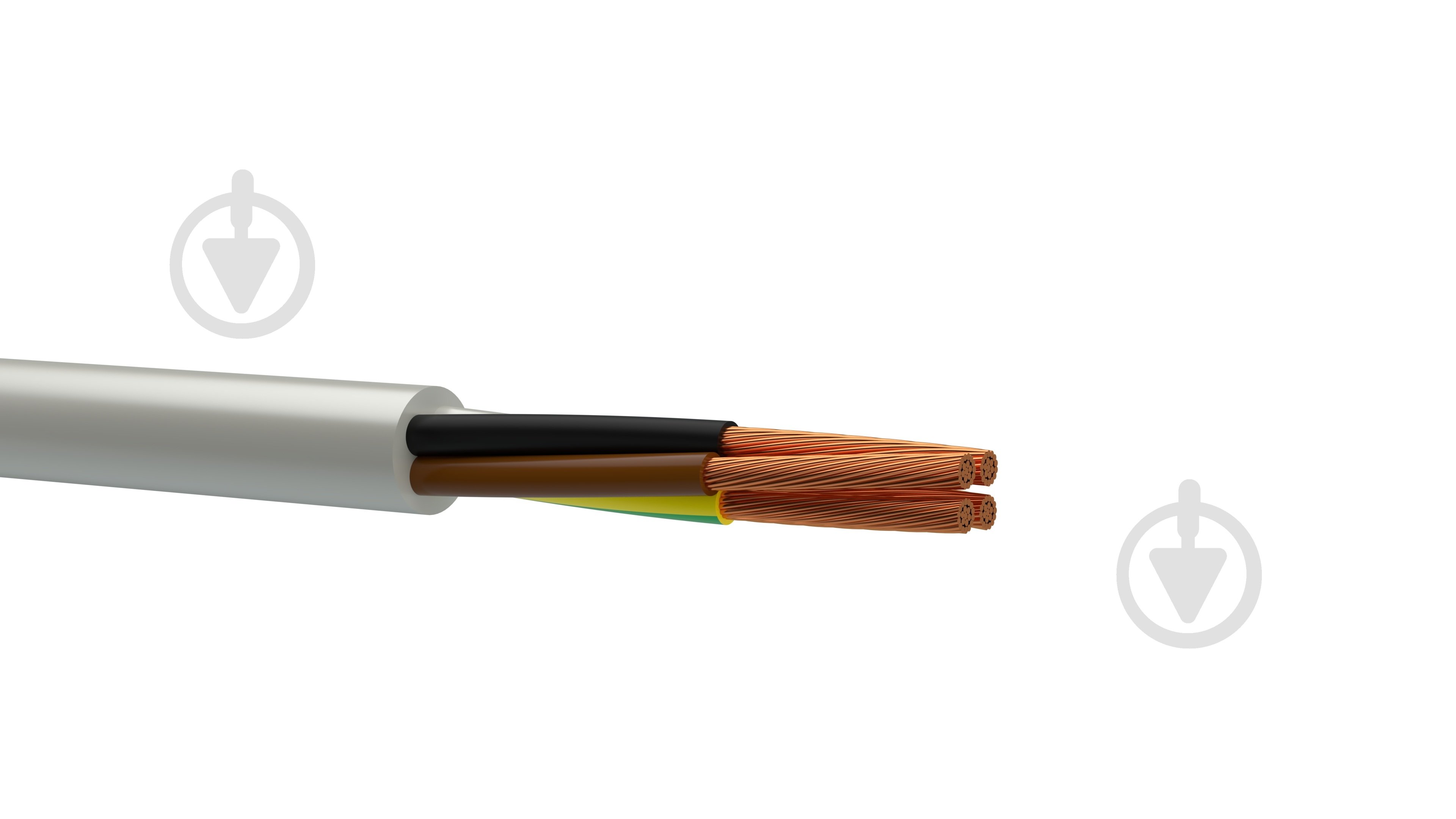 Кабель силовой Одескабель ПВС 4x1,5 медь - фото 1