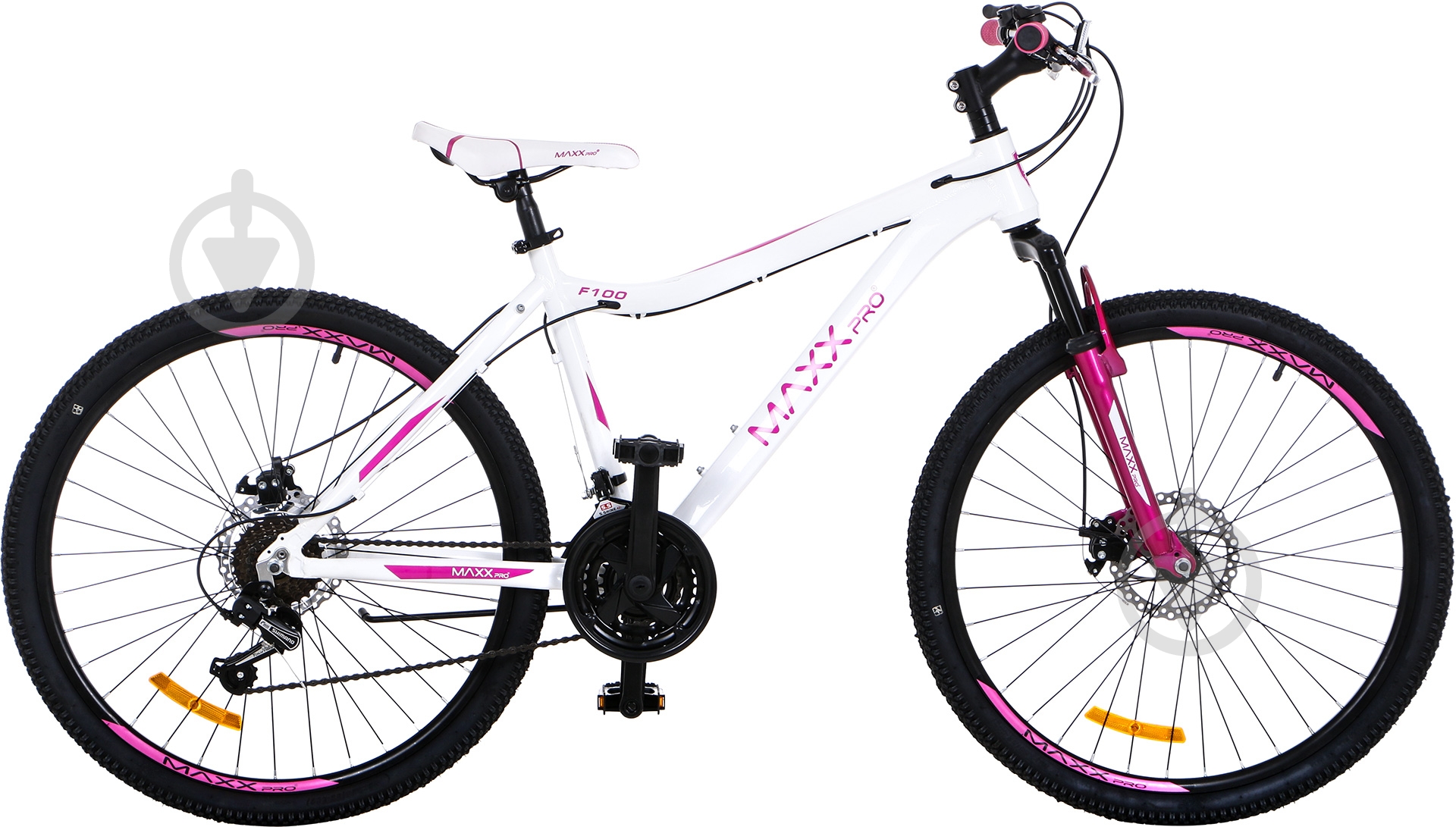 Велосипед MaxxPro 26" 15"(38 см) F 100 F 100 біло-рожевий - фото 2