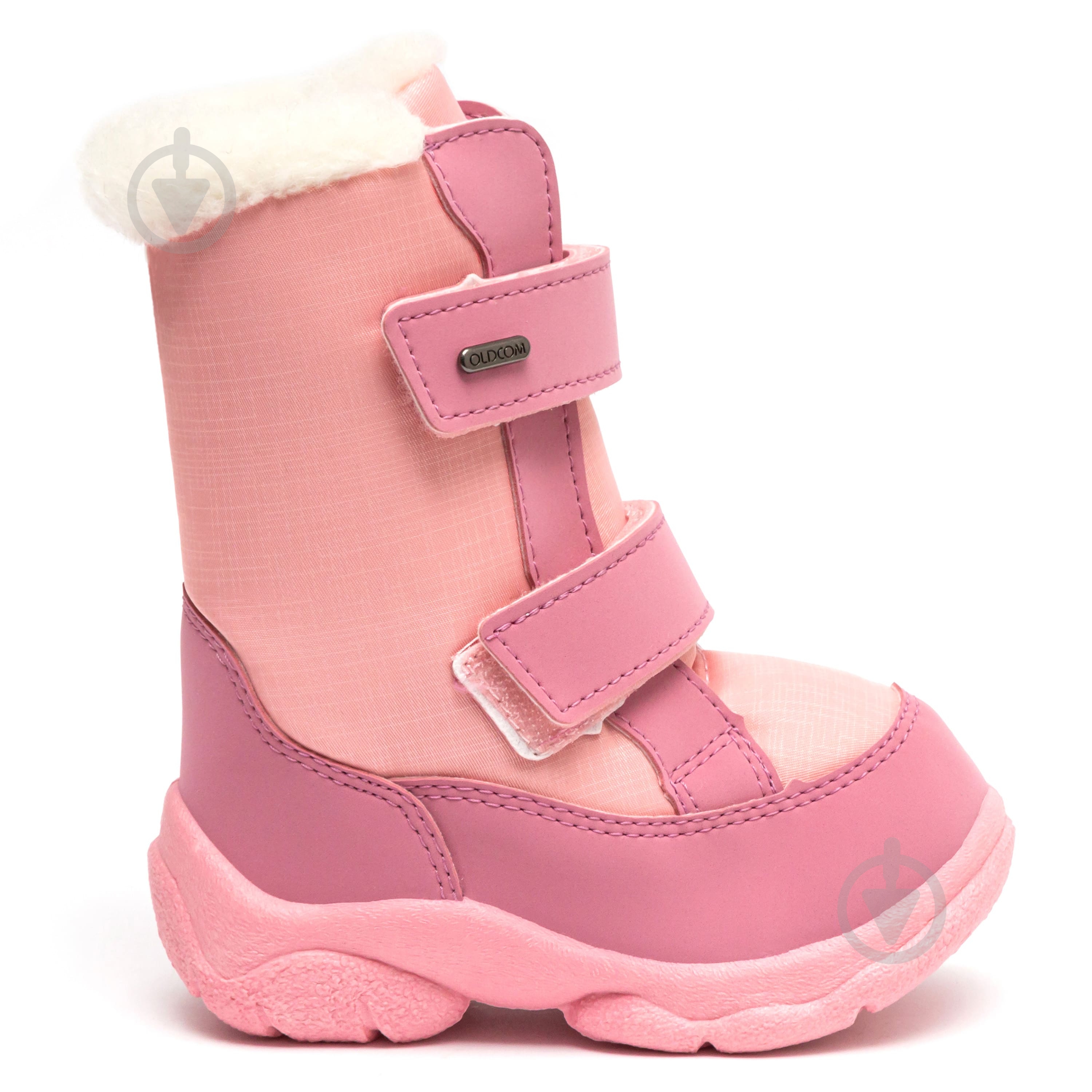 Сапожки зимние детские для девочек Oldcom Alaska размер 28 рожевий з білим - фото 1