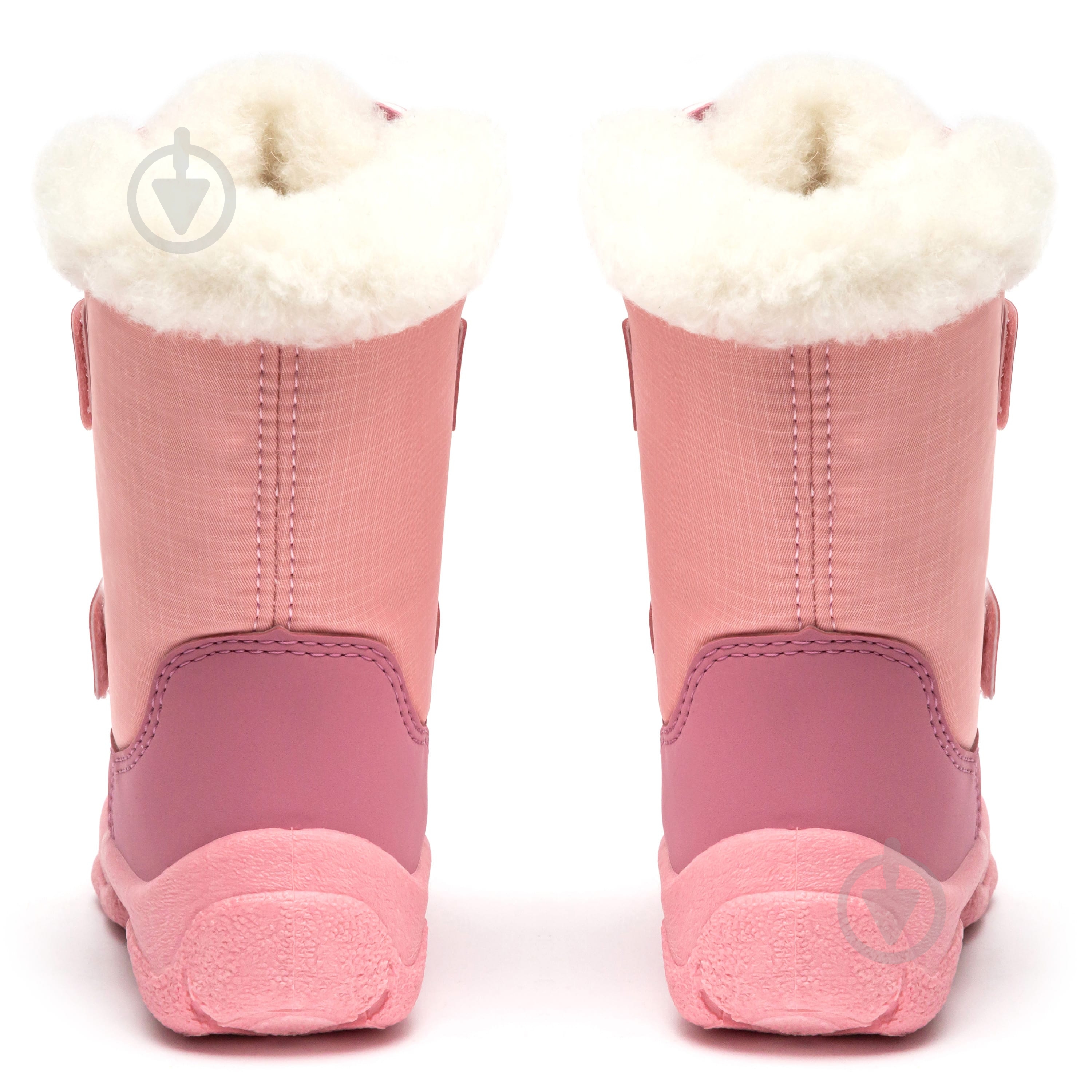 Сапожки зимние детские для девочек Oldcom Alaska размер 28 рожевий з білим - фото 5
