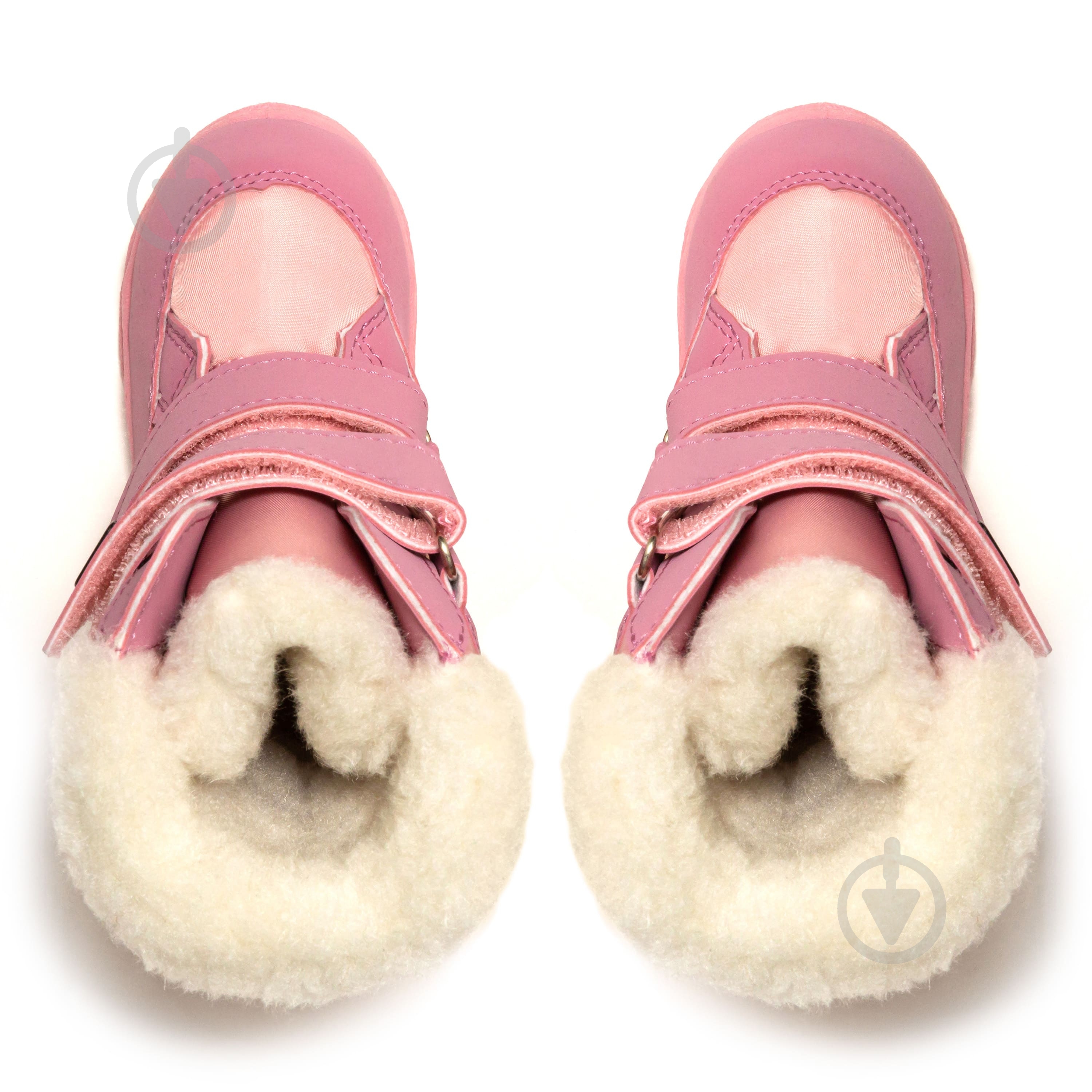 Сапожки зимние детские для девочек Oldcom Alaska размер 28 рожевий з білим - фото 4