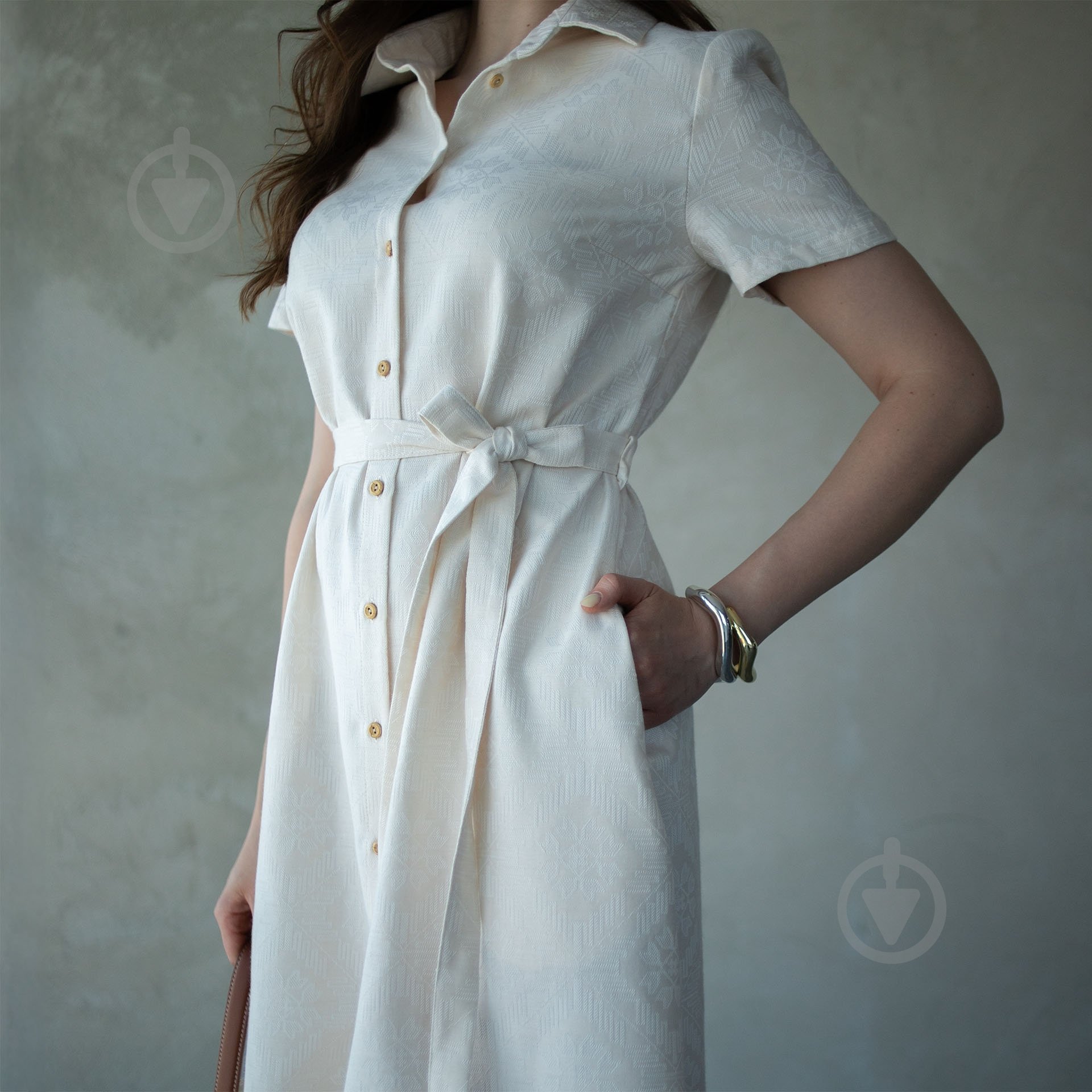 Платье Эдельвика 101-25/00 р.XL бежевый - фото 2