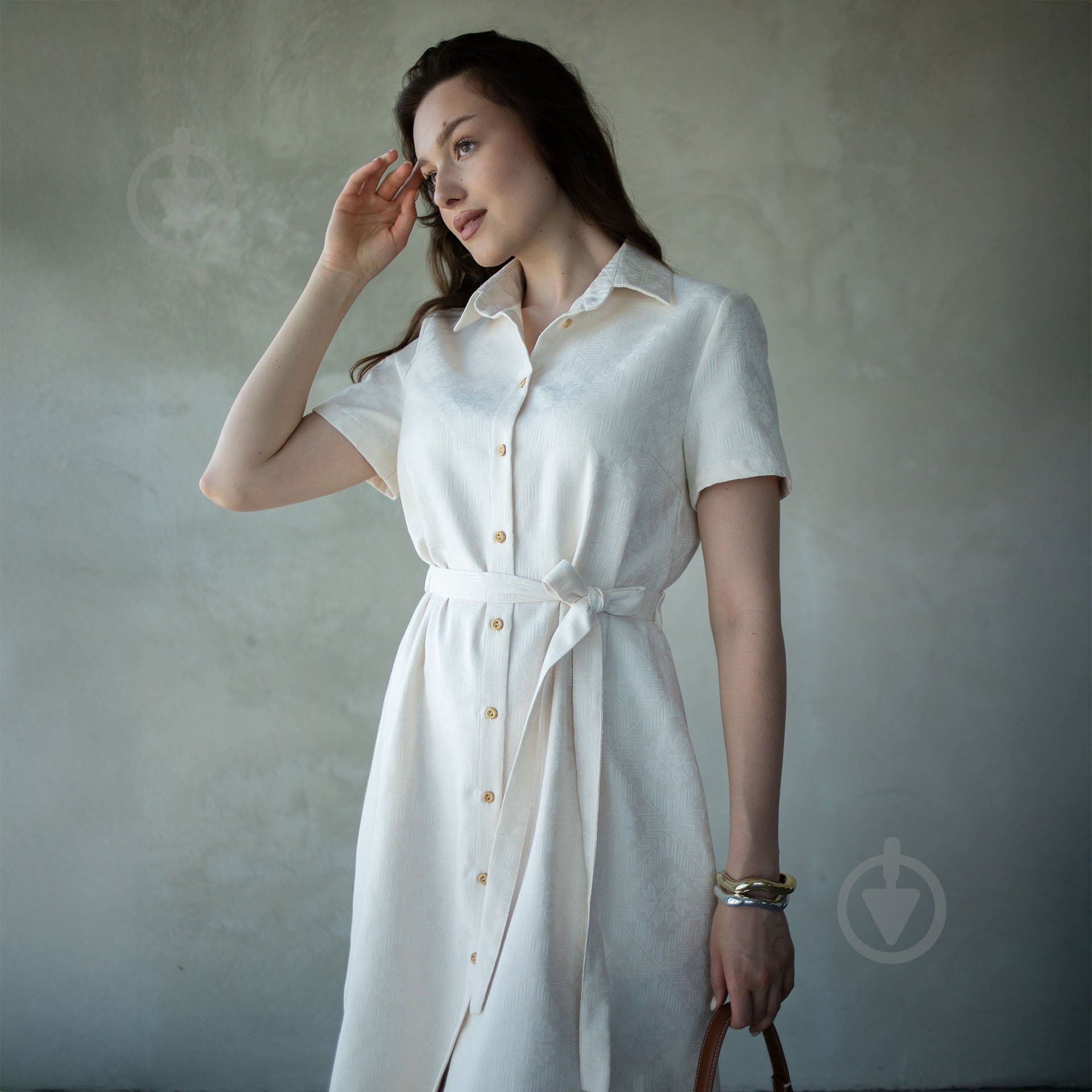 Платье Эдельвика 101-25/00 р.XL бежевый - фото 3