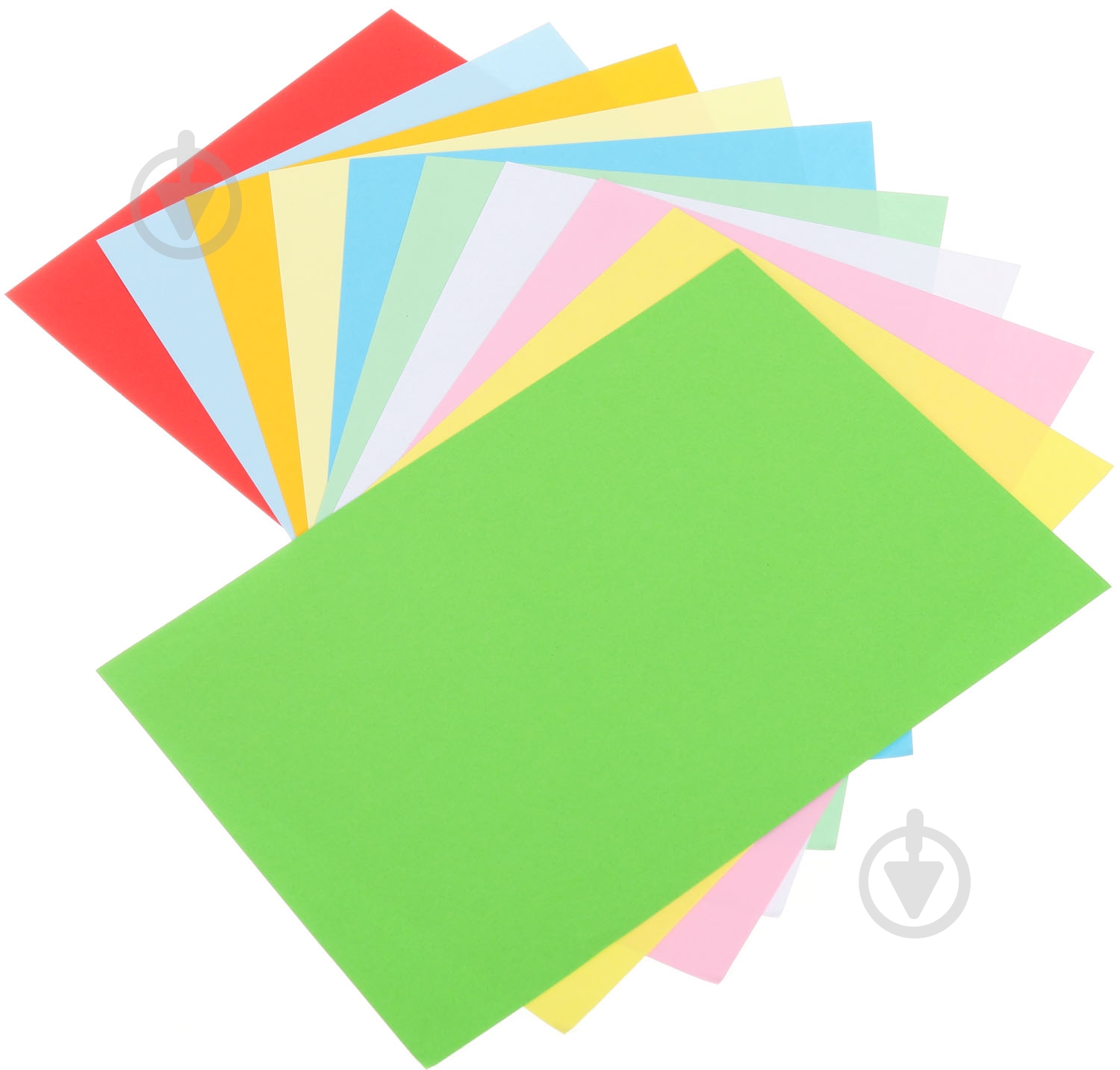 Набір кольорового паперу Рюкзачок А5 10 кольорів - фото 1