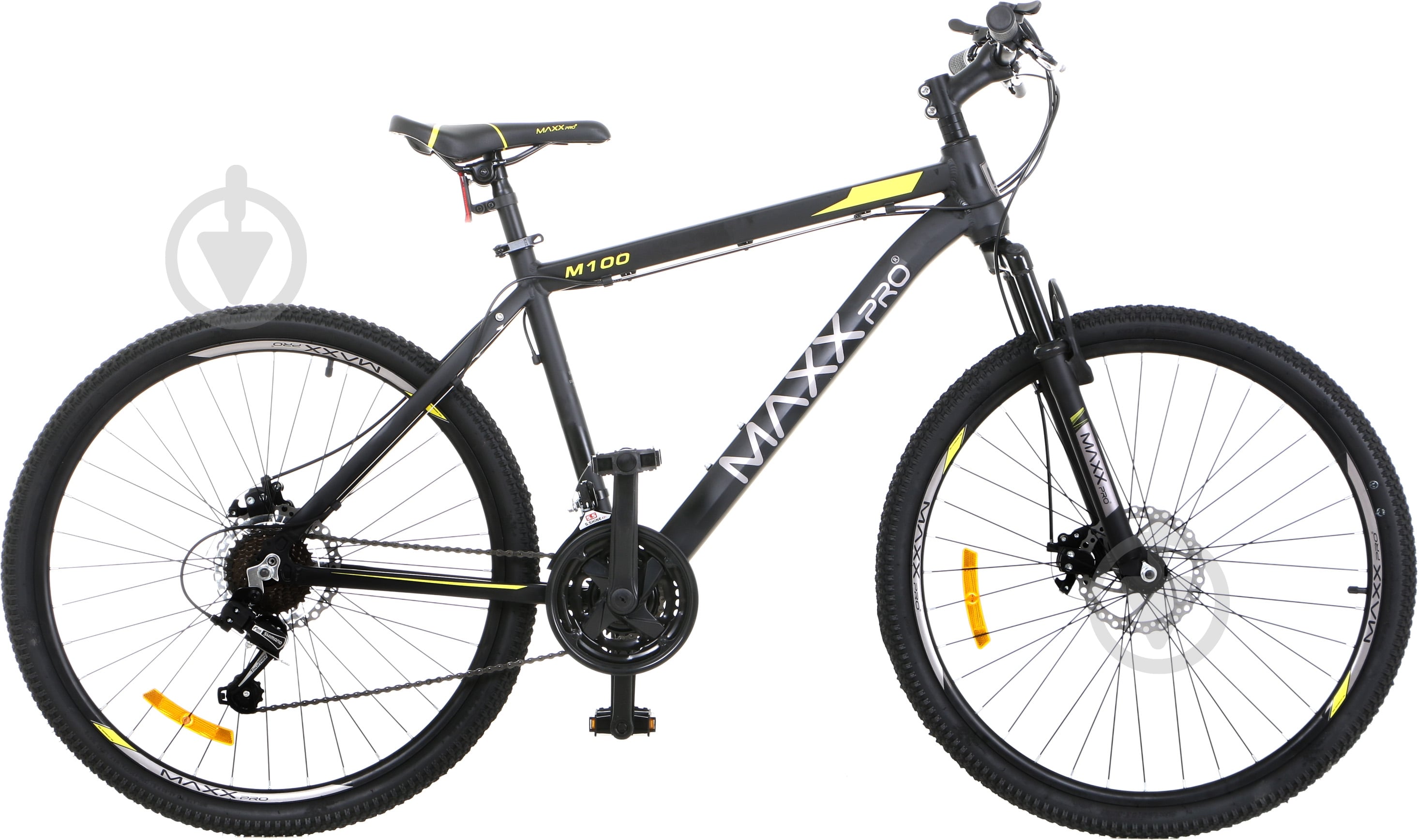 Велосипед MaxxPro 26" 20"(51 см) M 100 M 100 черно-желтый - фото 1