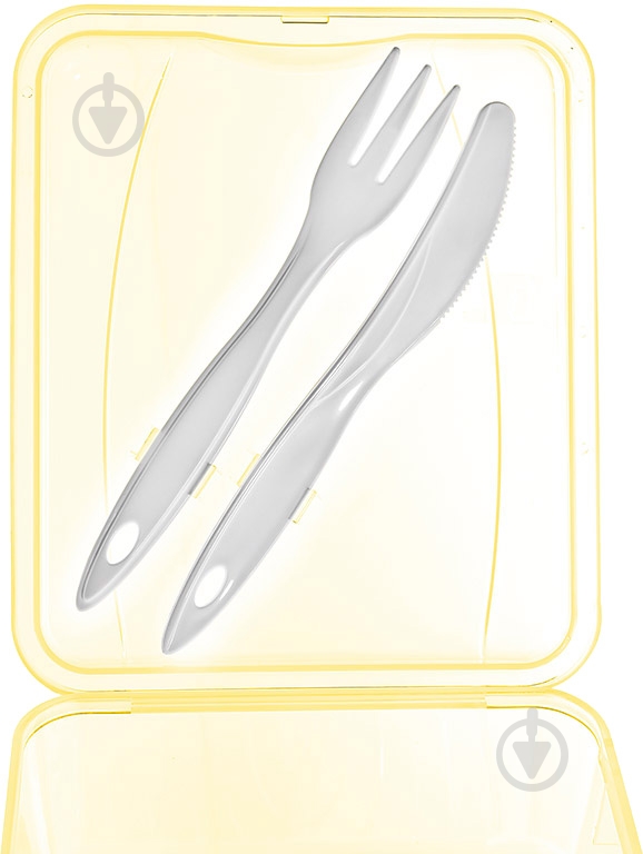 Ланч-бокс Titiz Plastik зі столовими приборами AP-9082-YL - фото 2