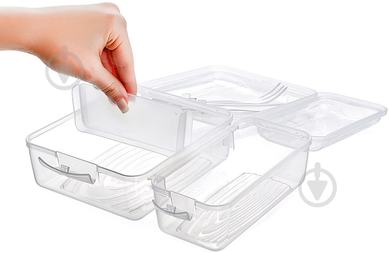 Ланч-бокс Titiz Plastik со столовыми приборами AP-9082-TR - фото 2