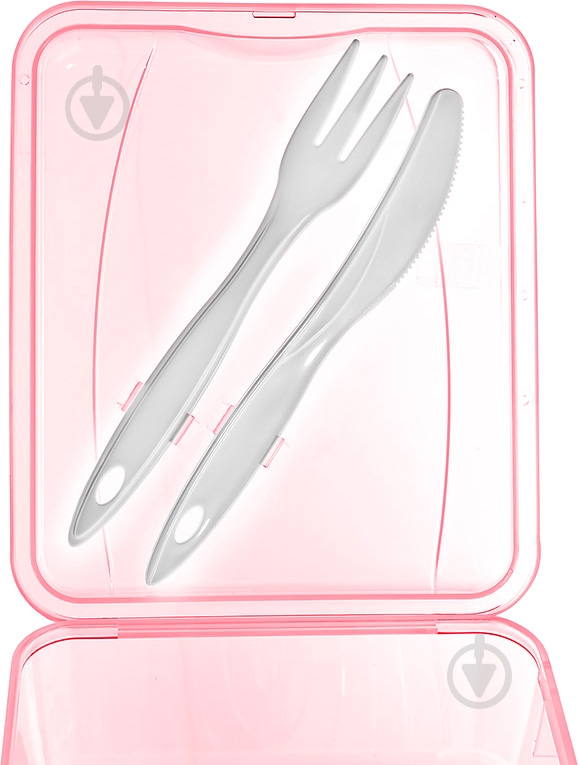 Ланч-бокс Titiz Plastik со столовыми приборами AP-9082-RD - фото 2 Ланч-бокс Titiz Plastik со столовыми приборами AP-9082-RD - фото 2