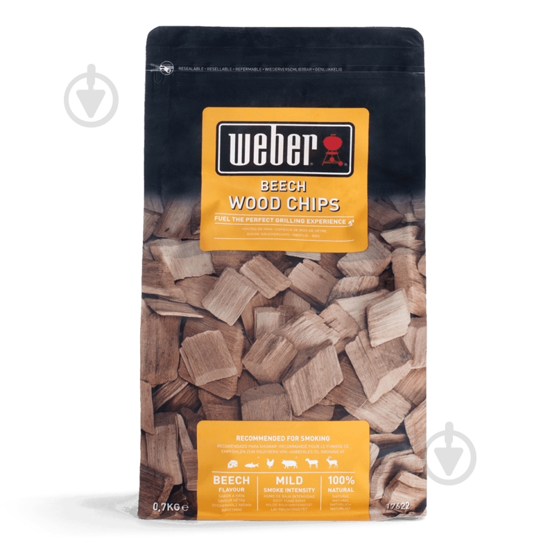 Щепа для копчения Weber бук, 0.7 кг - фото 1