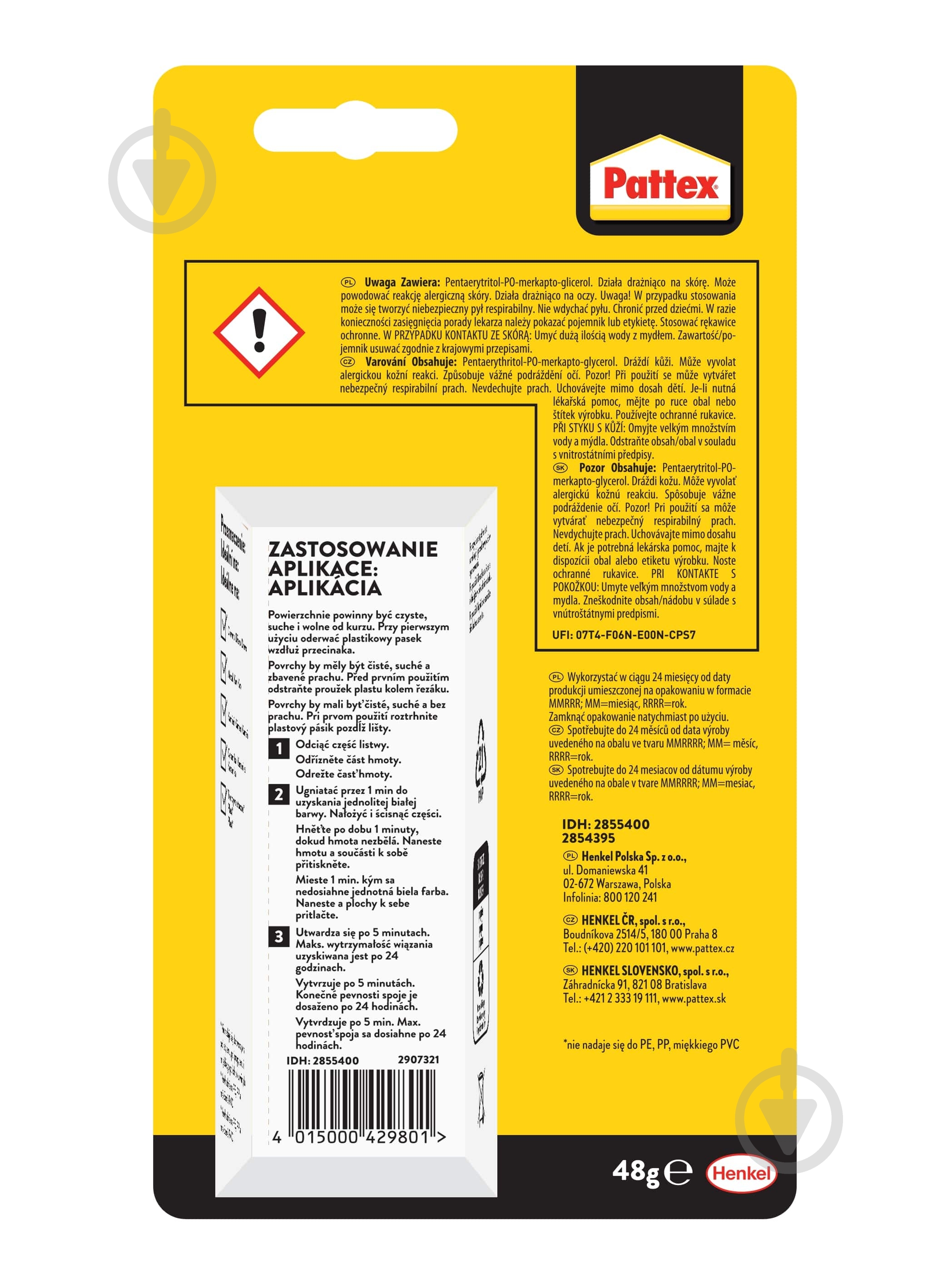 Клей эпоксидный Pattex Express 48 г - фото 3