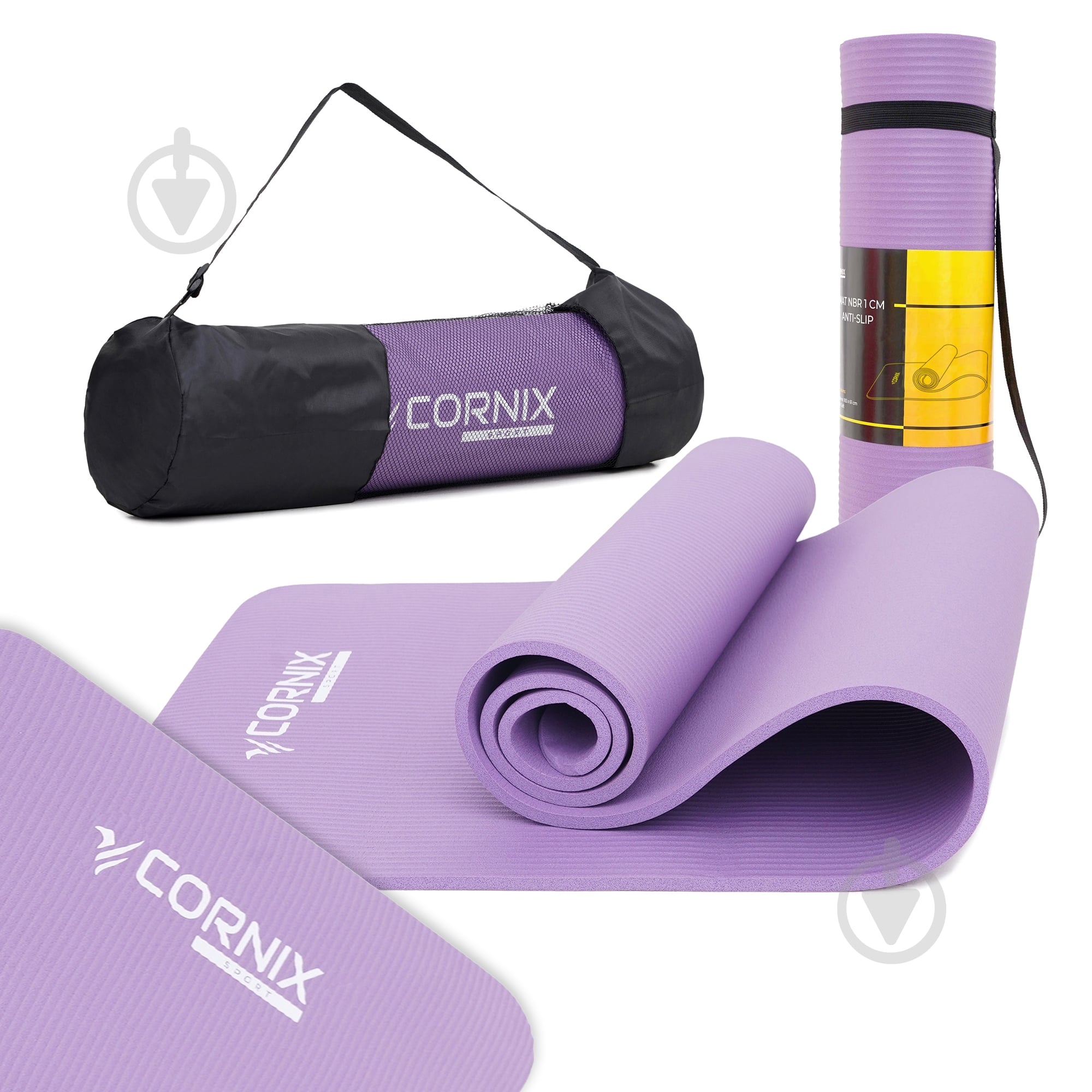 ᐉ Килимок для йоги та фітнесу Cornix 183 x 61 x 1 см NBR XR-0011