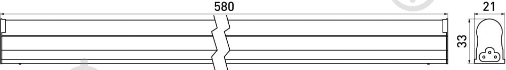 Светильник линейный E.NEXT e.LED.сh.stand.T5B600.8.4500 8 Вт 4500 К нейтральный l0810014 - фото 6
