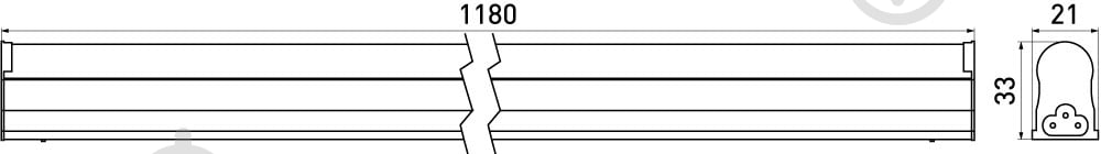 Светильник линейный E.NEXT e.LED.сh.stand.T5B1200.18.4500 18 Вт 4500 К нейтральный l0810016 - фото 6