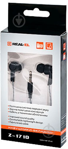 Навушники Real-el Z-1710 black - фото 2