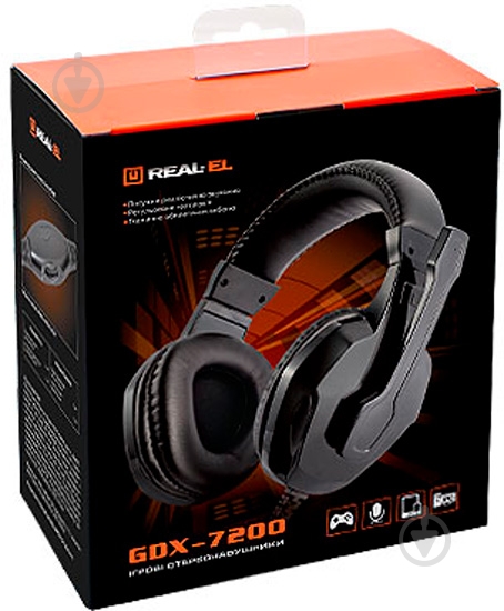 Наушники Real-el GDX 7200 black - фото 7 Наушники Real-el GDX 7200 black - фото 7