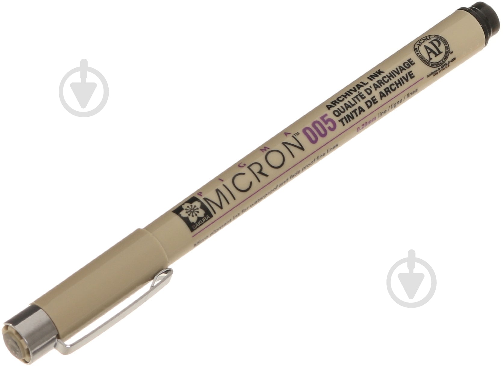 Линер PIGMA Micron (0.05) Черный  0,2 мм SAKURA - фото 1