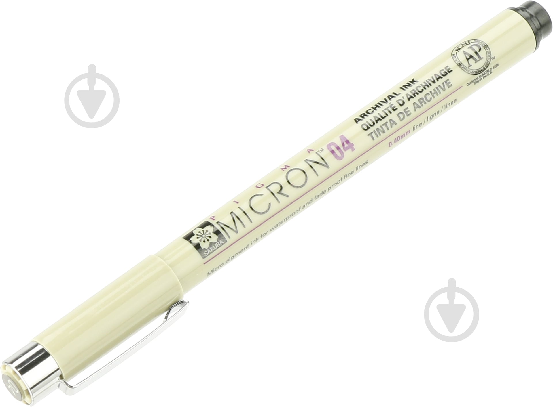 Линер PIGMA Micron (0.4) Черный  0,4 мм SAKURA - фото 1