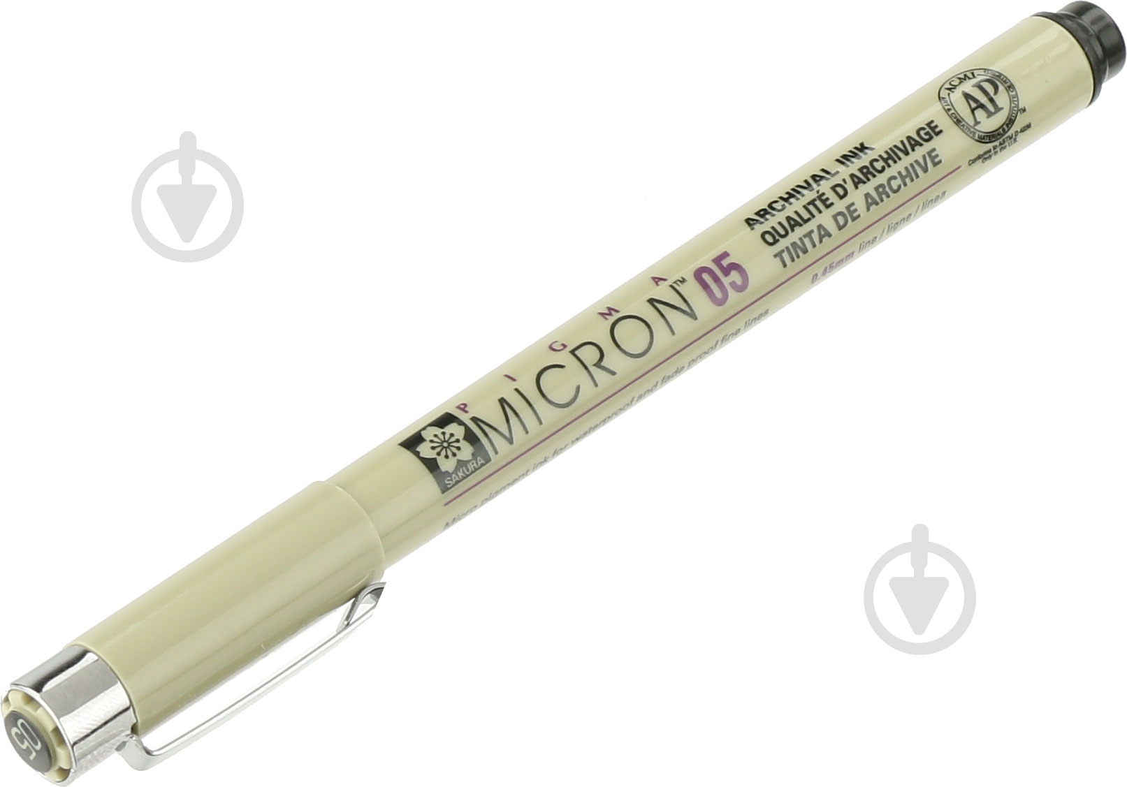 Линер PIGMA Micron (0.5) Черный  0,45 мм SAKURA - фото 1