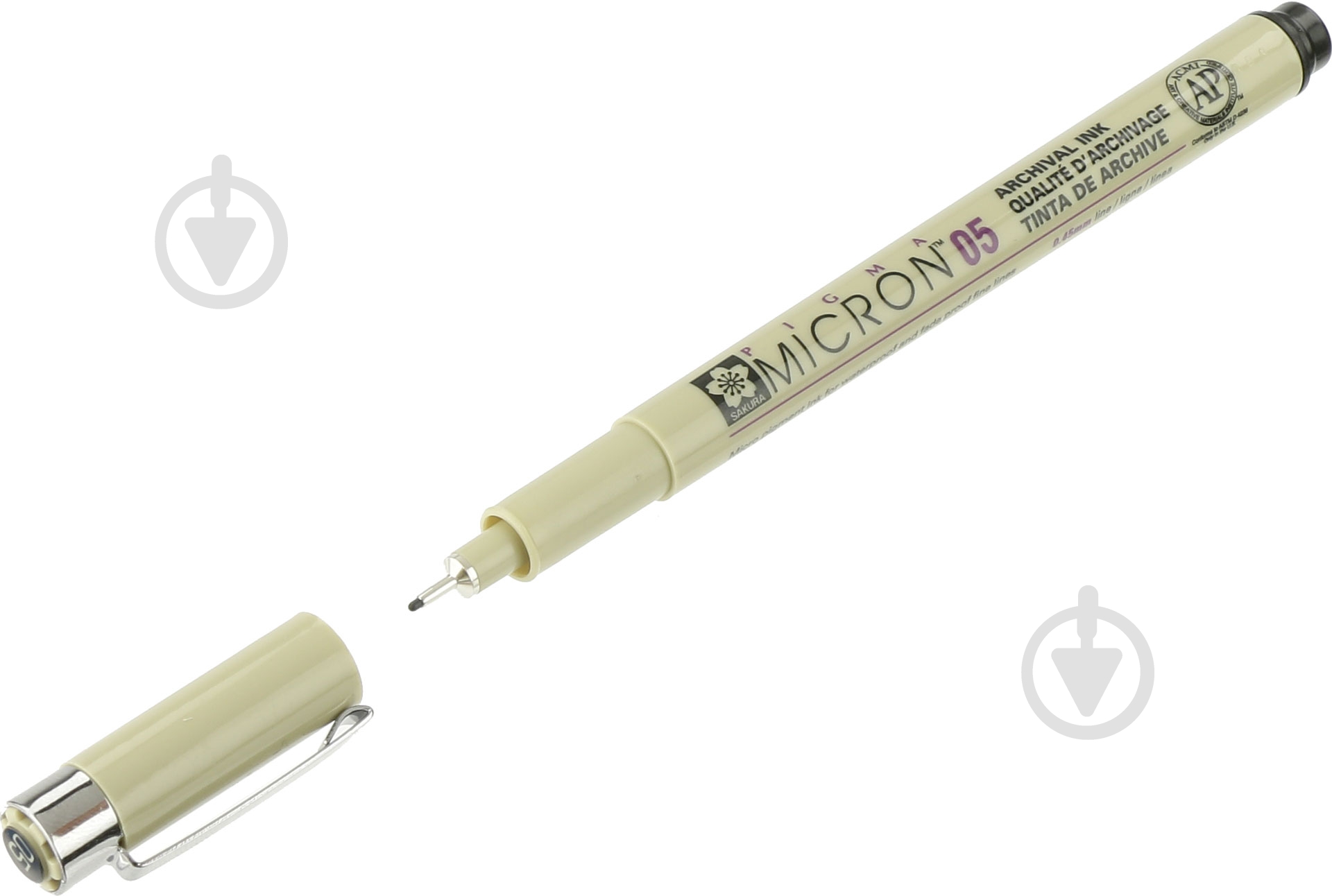 Линер PIGMA Micron (0.5) Черный  0,45 мм SAKURA - фото 2