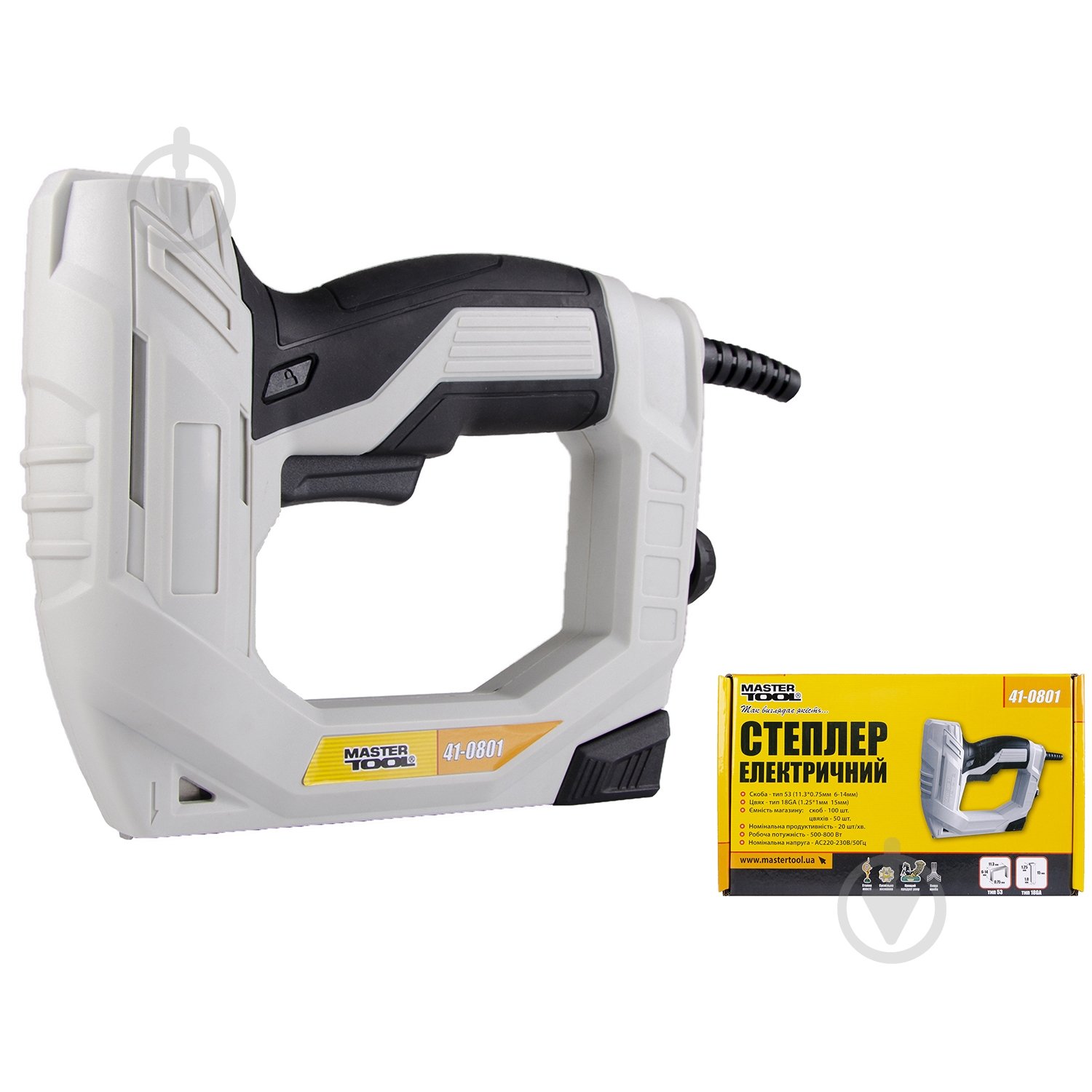 Степлер сетевой MasterTool 41-0801 - фото 1