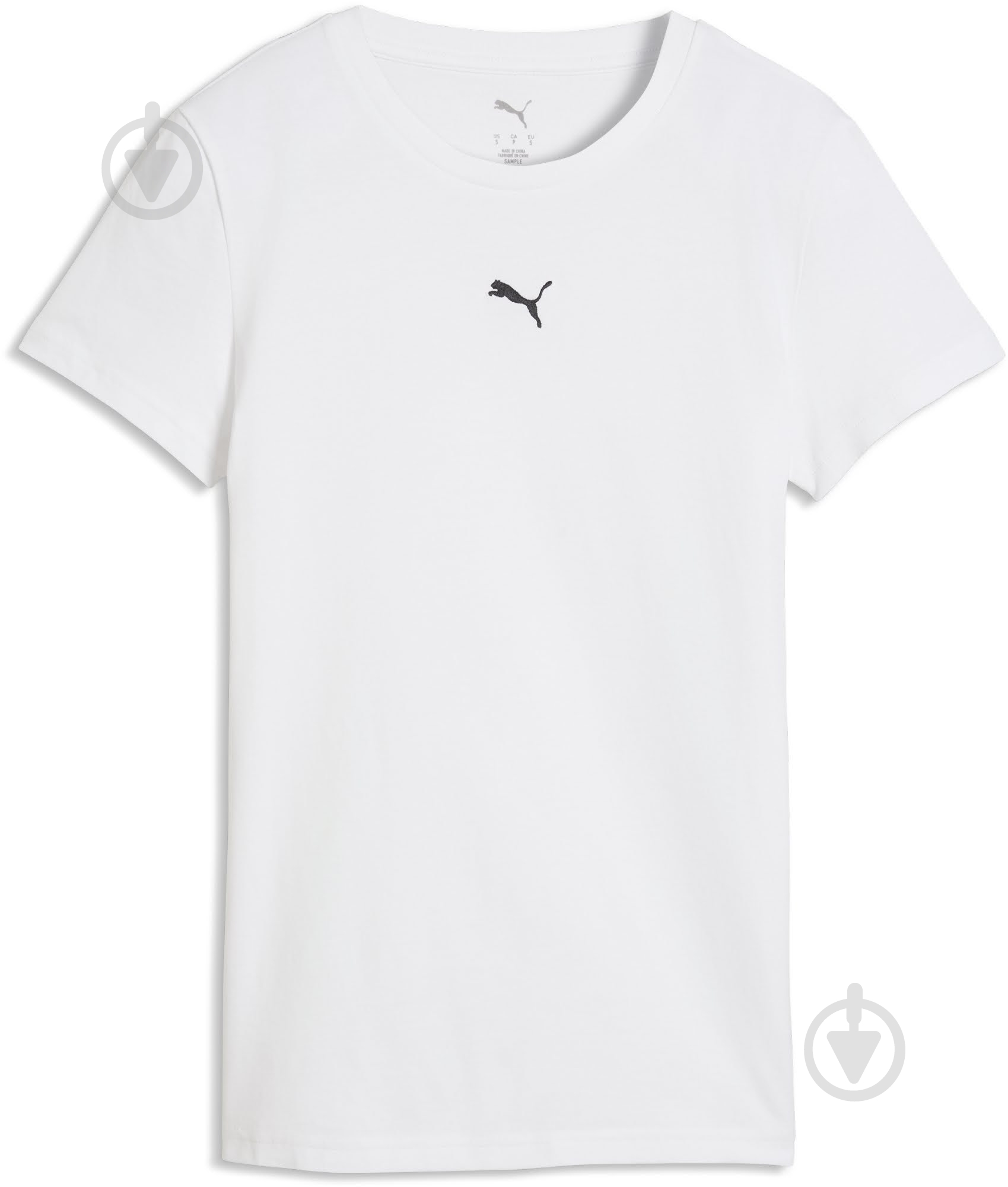 Футболка Puma ESS Centered Cat Logo Tee 69291602 р.S белый - фото 1