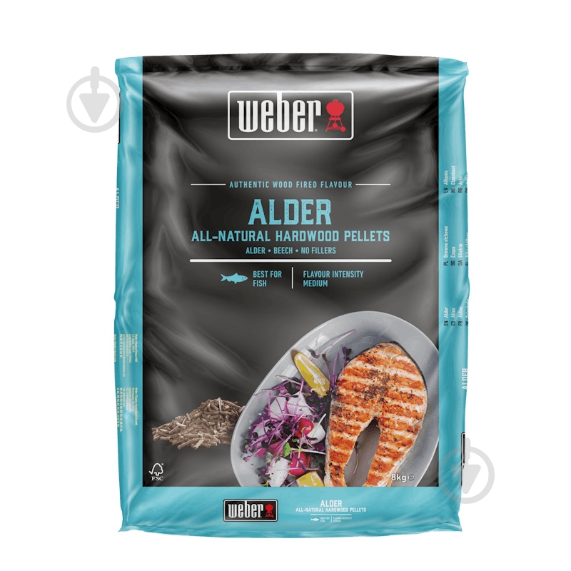 Пеллеты Weber FSC Alder, 8 кг - фото 1