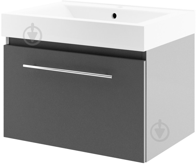 Тумба подвесная Aquaform DECORA 70 0401-542011 антрацит - фото 1