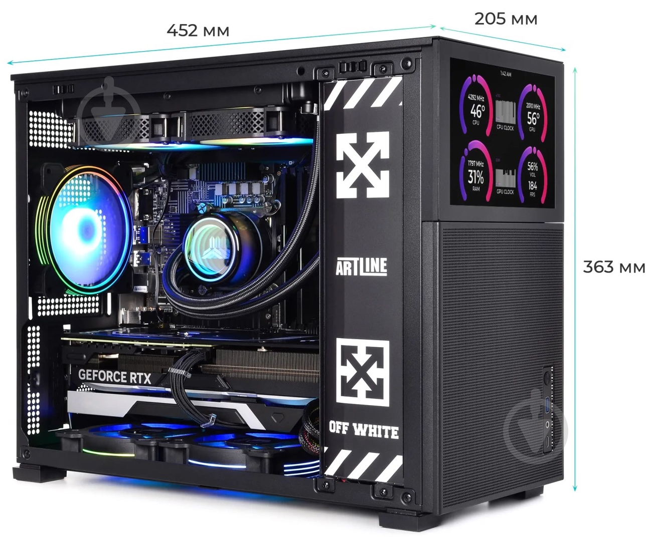 Компьютер Artline Gaming D31 (D31v53) black - фото 7