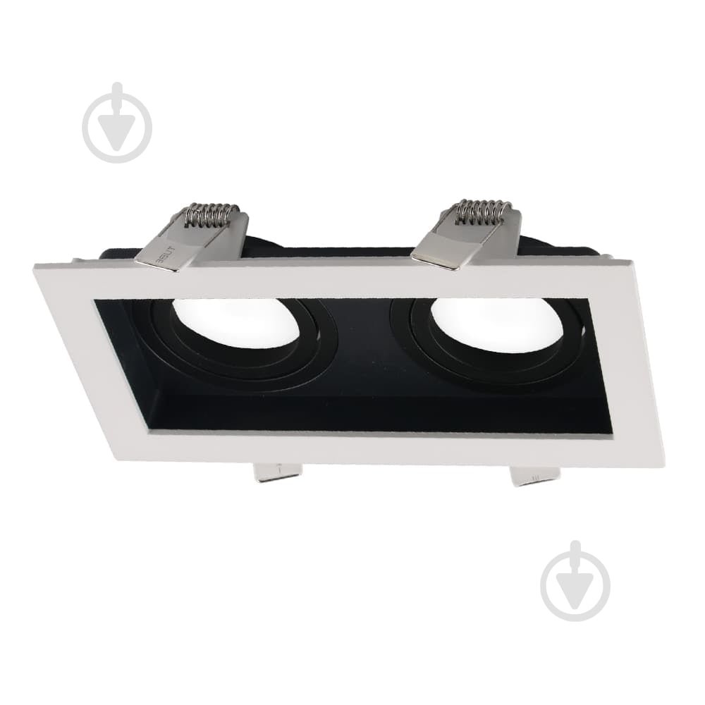 Светильник точечный Violux AMSTERDAM-2L GU10 2 Вт GU10 черный/белый 132201 - фото 1