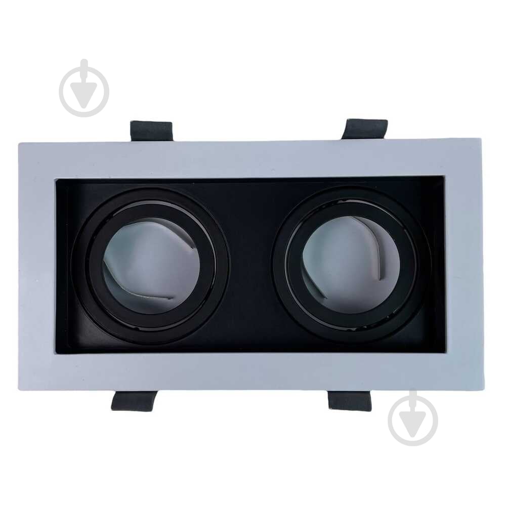 Светильник точечный Violux AMSTERDAM-2L GU10 2 Вт GU10 черный/белый 132201 - фото 2