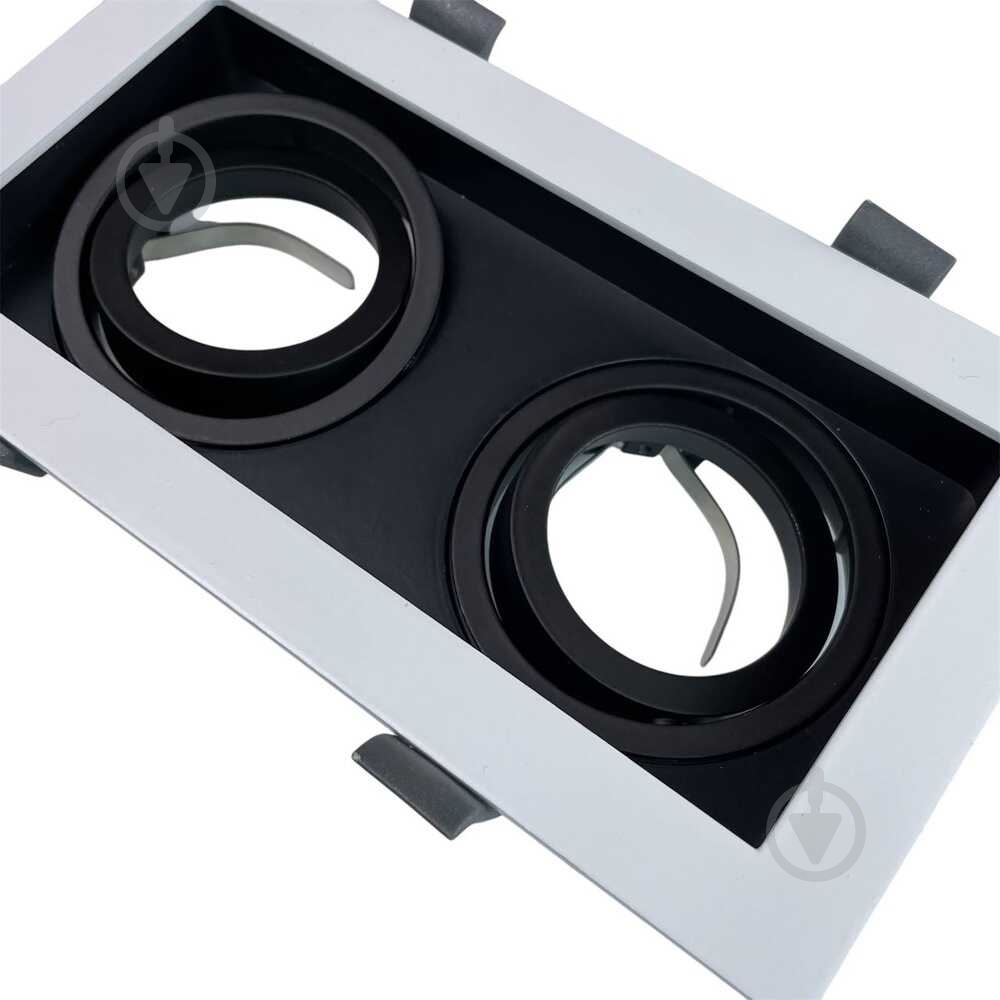 Светильник точечный Violux AMSTERDAM-2L GU10 2 Вт GU10 черный/белый 132201 - фото 3