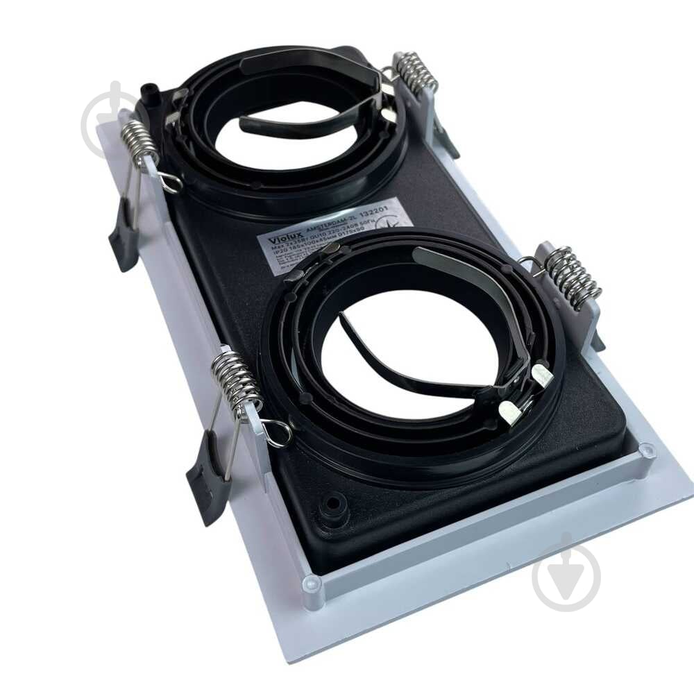 Светильник точечный Violux AMSTERDAM-2L GU10 2 Вт GU10 черный/белый 132201 - фото 5