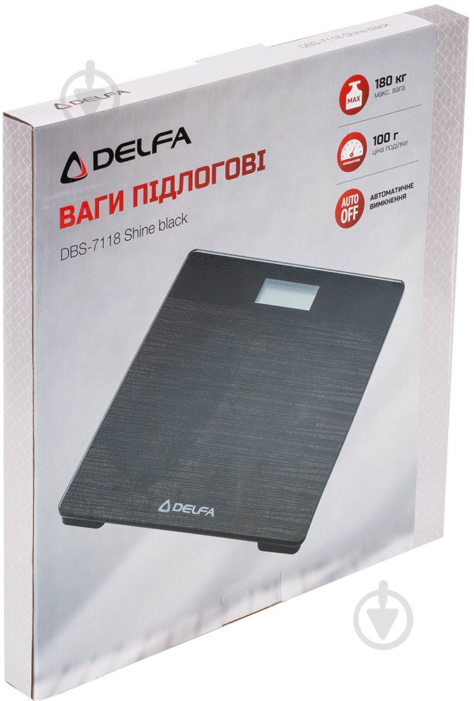 Весы напольные Delfa DBS-7118 Shine black - фото 6 Весы напольные Delfa DBS-7118 Shine black - фото 6