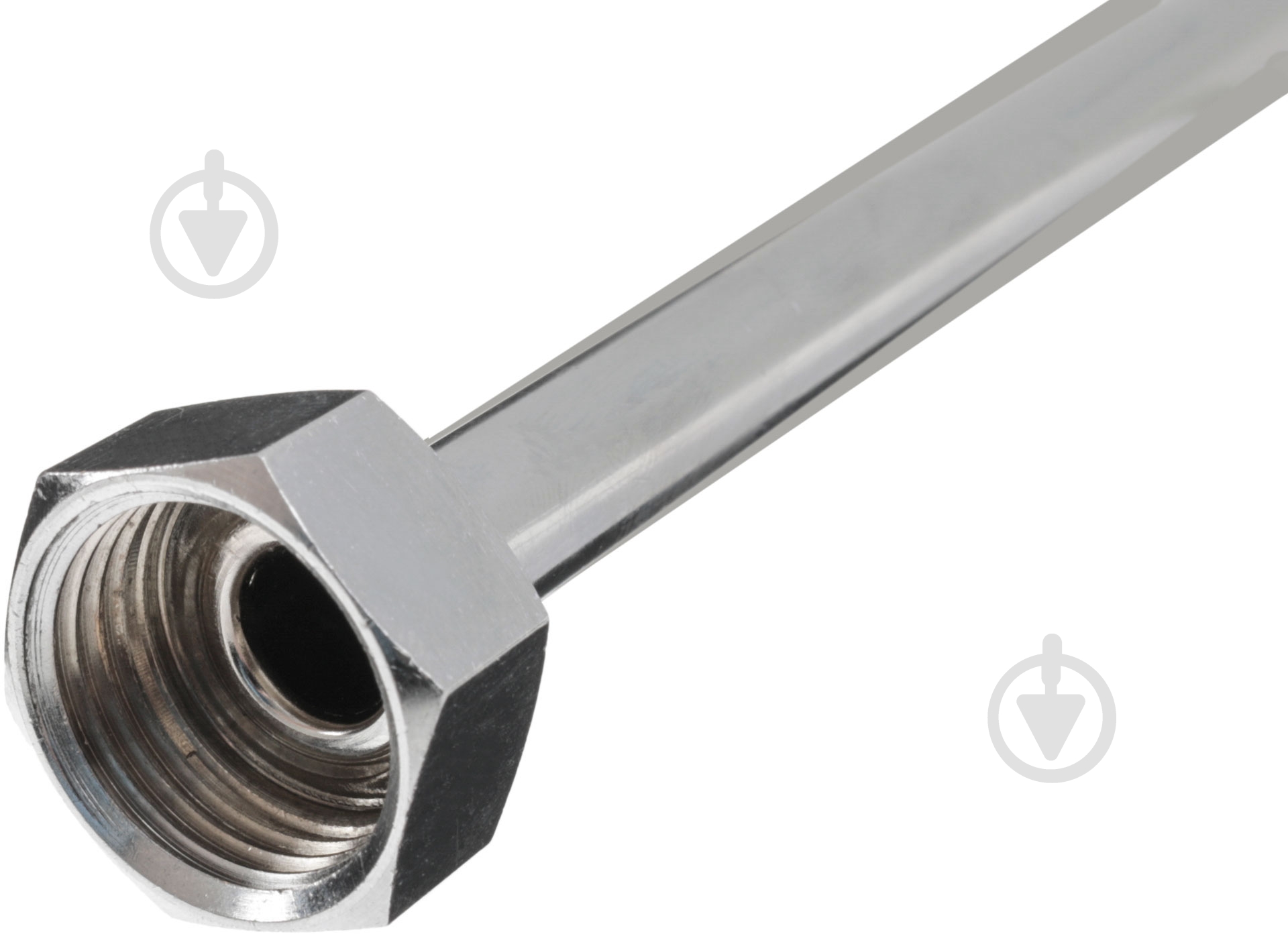 Трубка хромована Albertoni М10х1/2"В хромированная 0,8м - фото 1