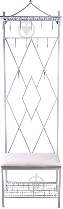 Вішалка для одягу Метал Арт 27009 Ромб білий - фото 1 Вішалка для одягу Метал Арт 27009 Ромб білий - фото 1