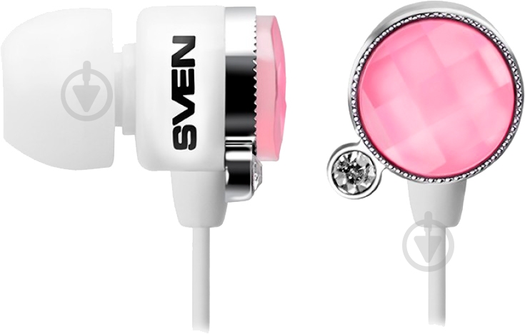 Наушники Sven SEB-160 Glamour white/pink - фото 1