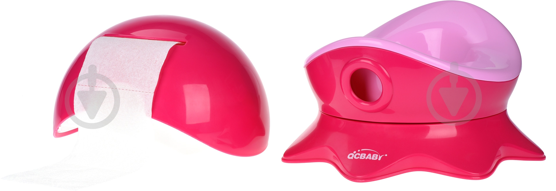 Горшок детский QCBABY Осьминог розовый - фото 4 Горшок детский QCBABY Осьминог розовый - фото 4