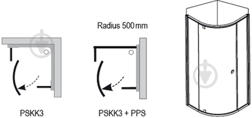 Душевая кабина Ravak Pivot PSKK3-80 пр.хром, TRANSPARENT (37644C00Z1) - фото 6