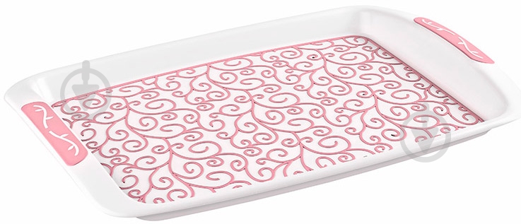 Поднос Titiz Plastik Ivy 43х29х4,3 см AP-9280-PK - фото 1