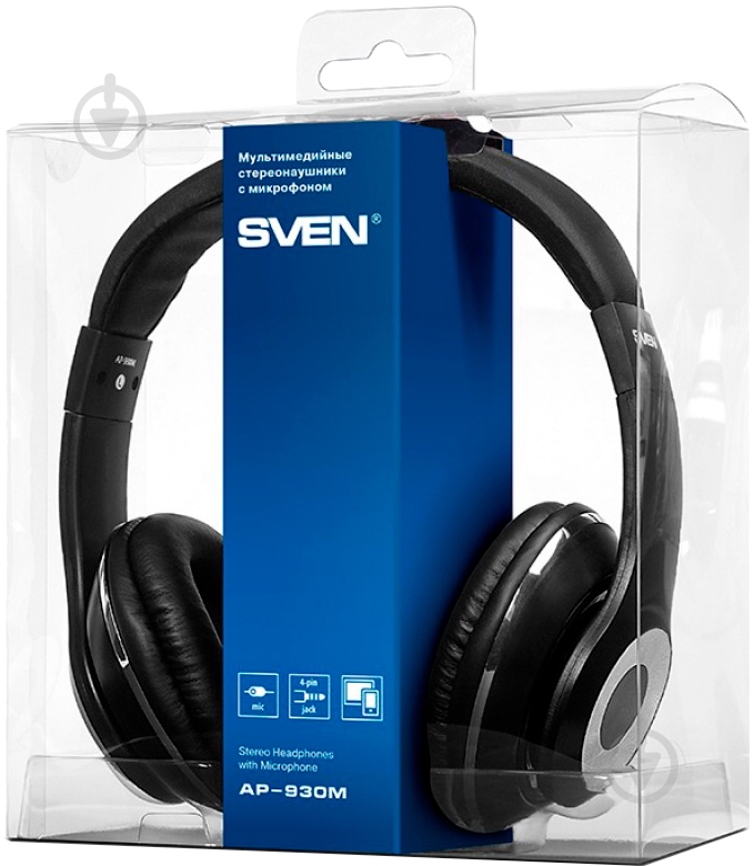 Наушники Sven AP-930M black/silver - фото 5