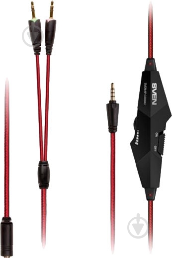 Наушники Sven AP-G888MV black/red - фото 4 Наушники Sven AP-G888MV black/red - фото 4